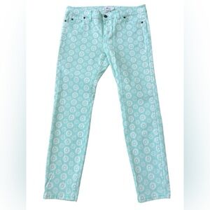 Vineyard Vines Light Blue Patterned Cropped Pants